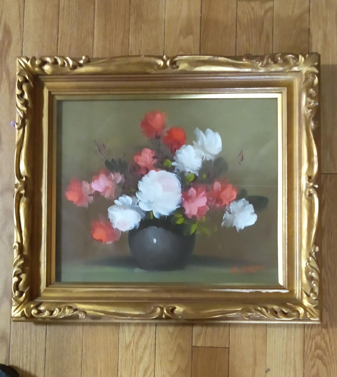 G-BARTONのばらの油絵