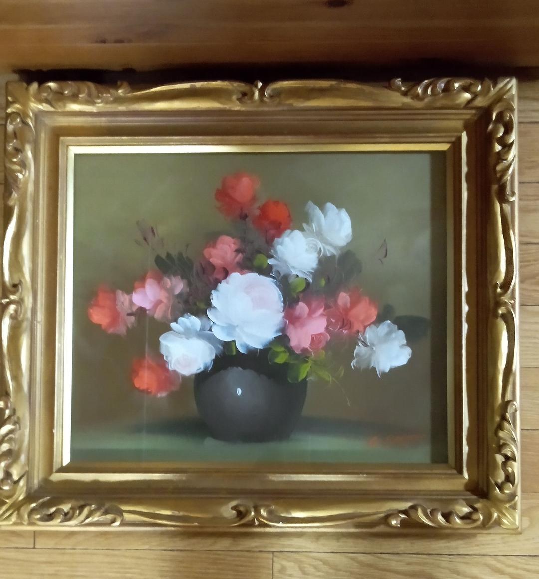 G-BARTONのばらの油絵