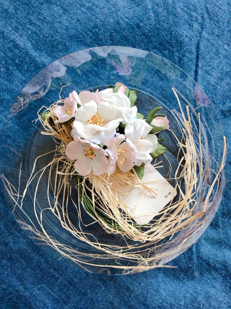 ピンクハウス❤️【未使用】藁付き野ばらブーケコサージュ❤️