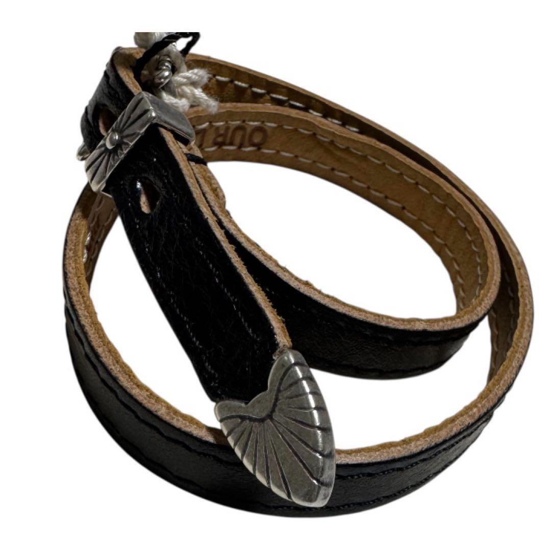 新品★ our legacy レザーブレスレット ネックレス コンチョ 本革