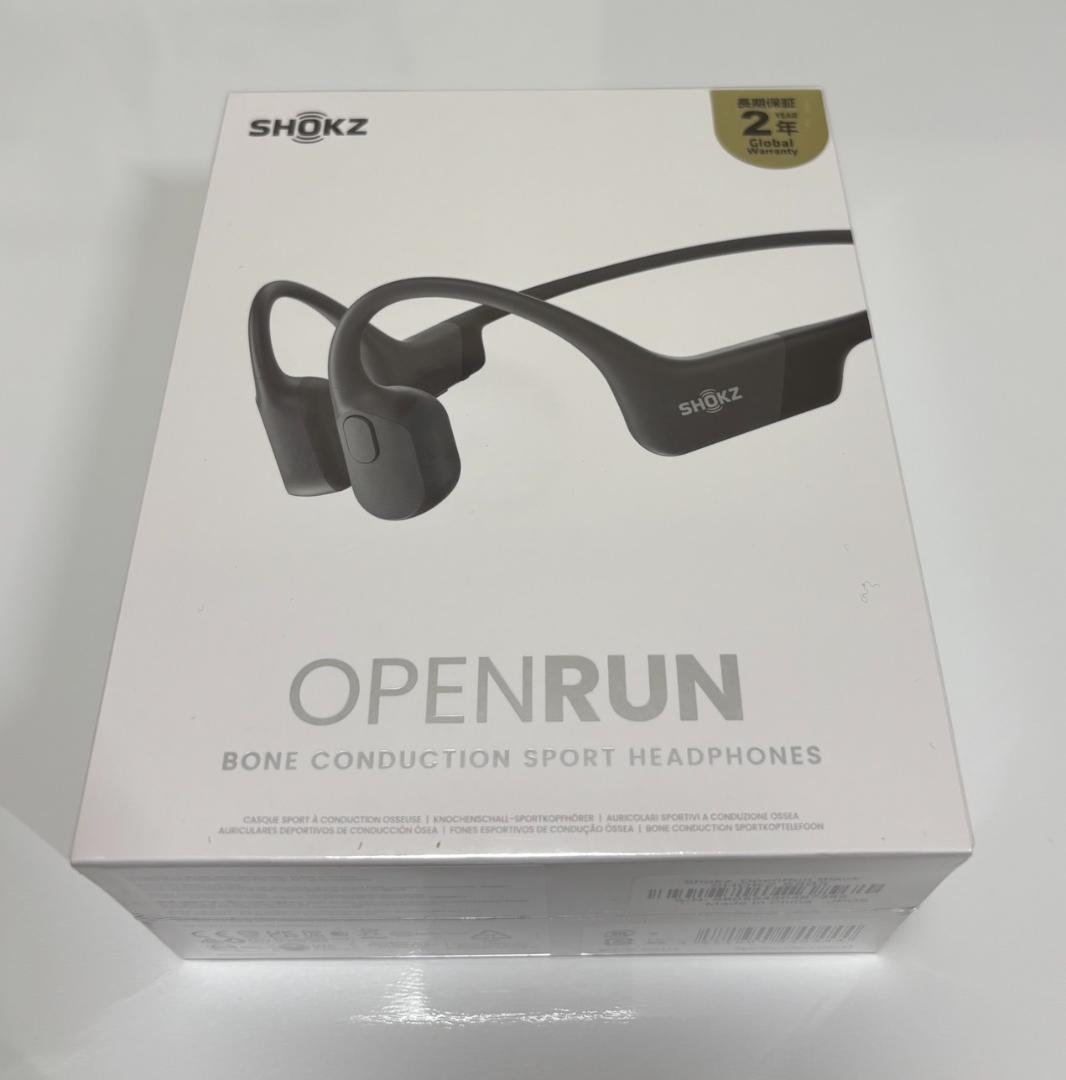 新品未開封 SHOKZ OPENRUN 骨伝導イヤホン ブラック USB-C