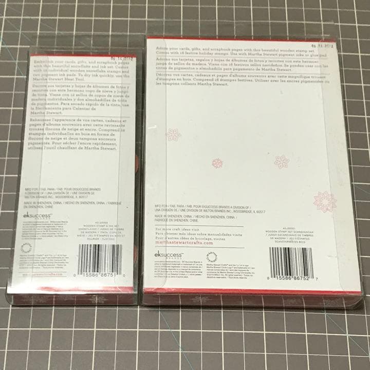 【Martha Stewart】マーサ クリスマスウッドスタンプ 2点セット