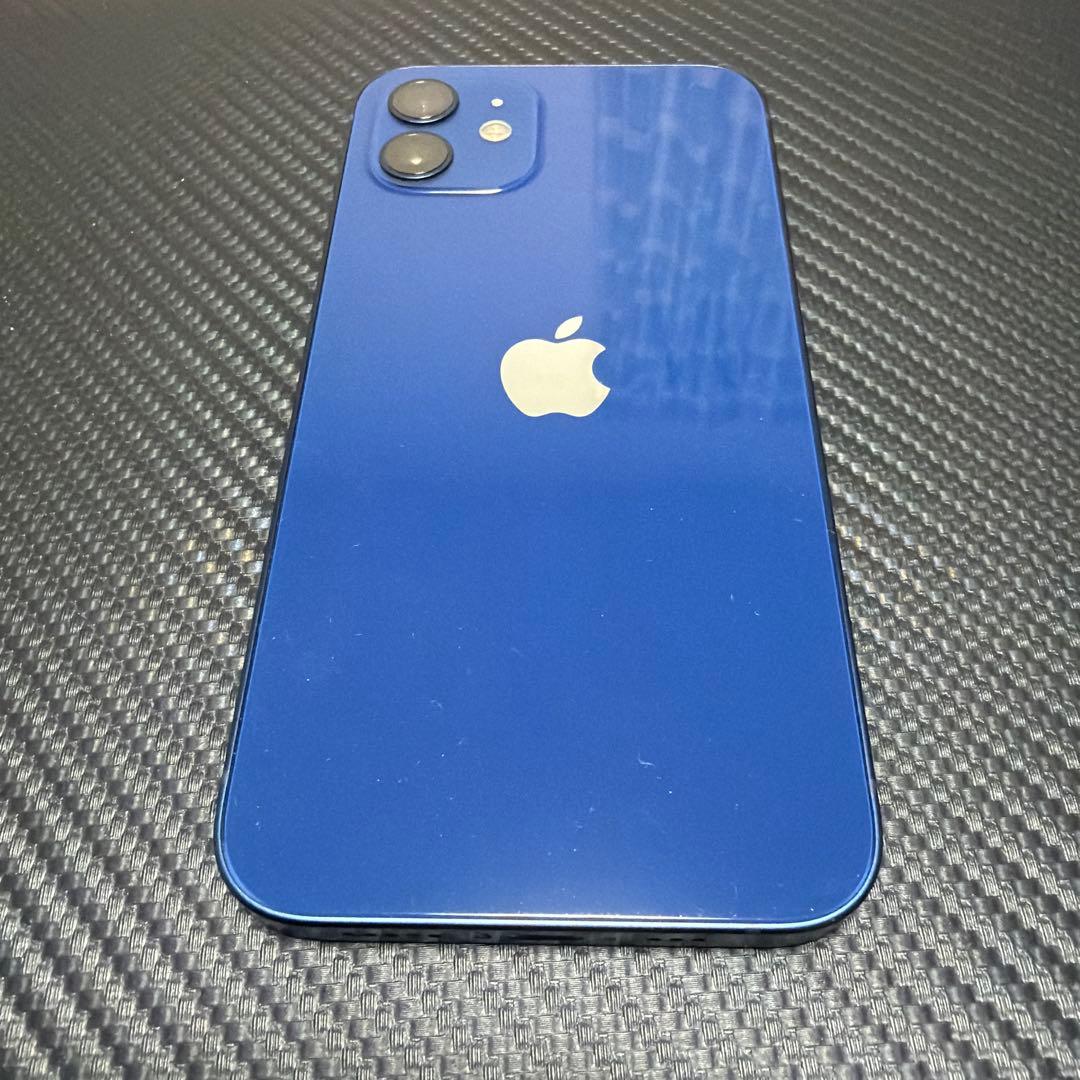 [美品] iPhone12 ブルー 128gb SIMフリー バッテリー100%