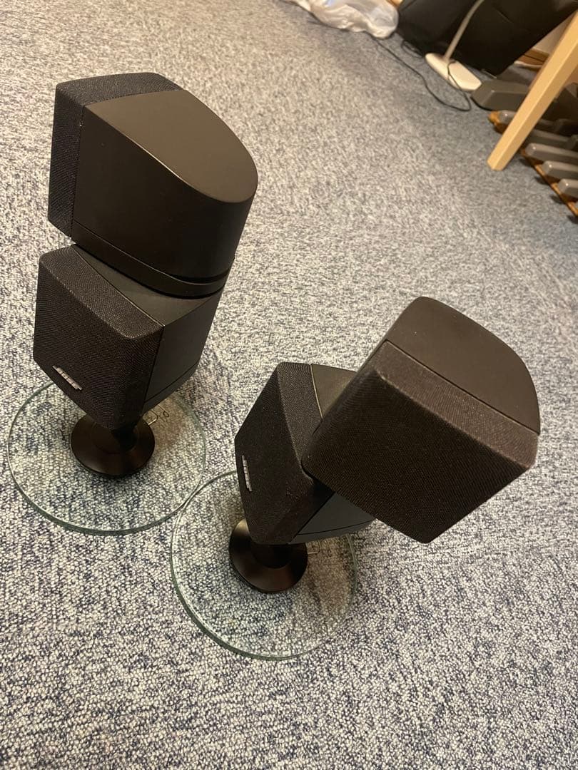 【BOSE】ダブルキューブ サテライトスピーカー ガラススタンド付き