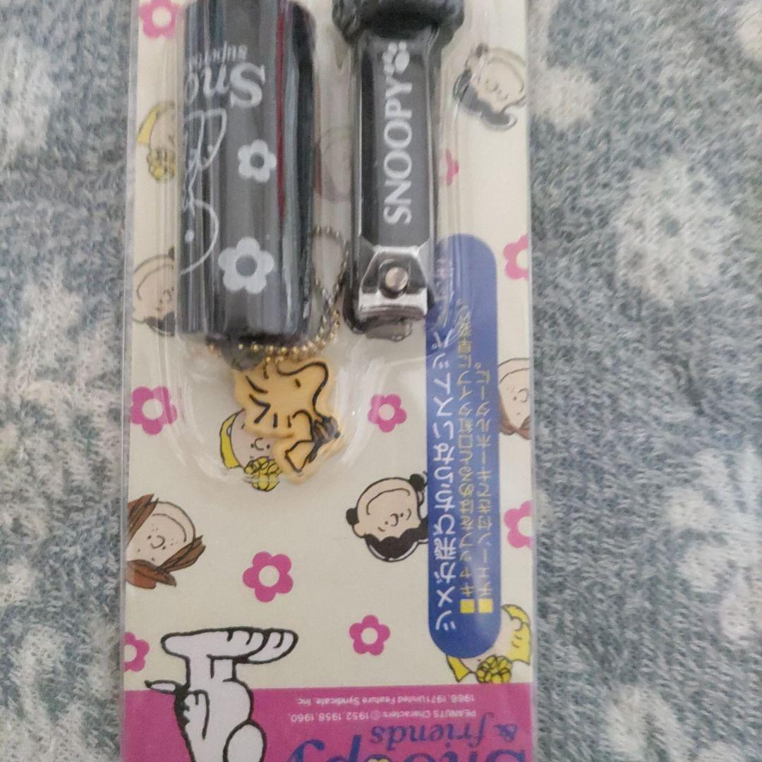 公*o様 レア　平成　貝印　キャップ付　ストラップ　スヌーピー　ツメキリ　チェー