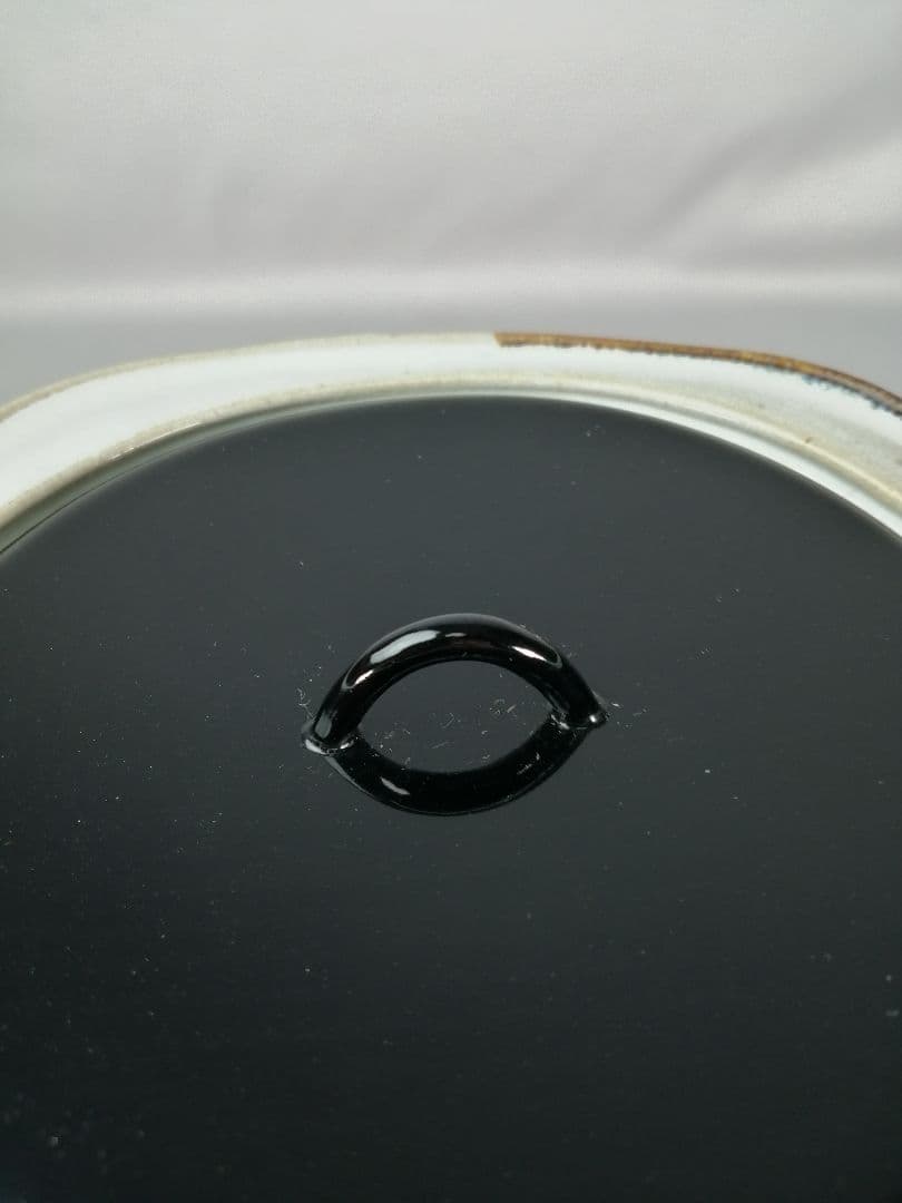 【茶道具】萬古焼　仁清写耳付水指　水指396