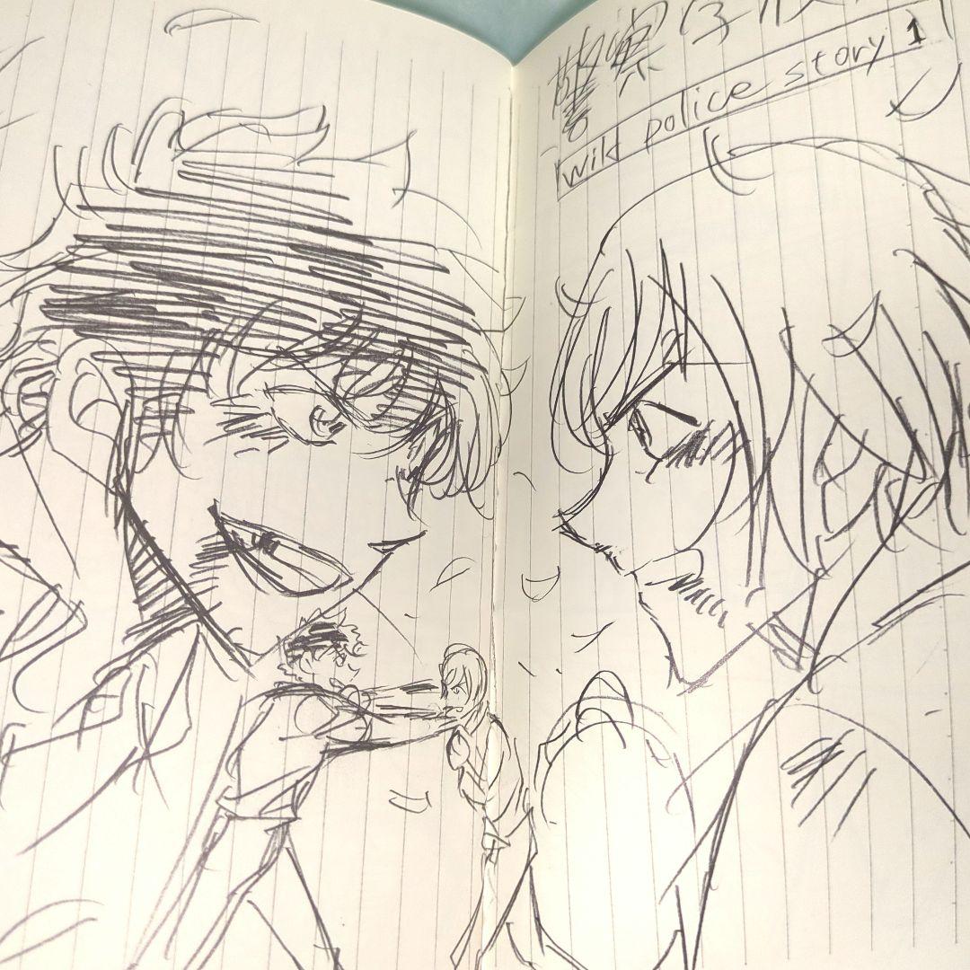 名探偵コナン　警察学校組　松田陣平　スケッチブック　青山剛昌秘蔵ネーム集　非売品