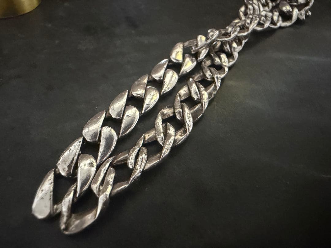 ヴィンテージ　イタリア　アンティーク　シルバー　925 ブレスレット　喜平