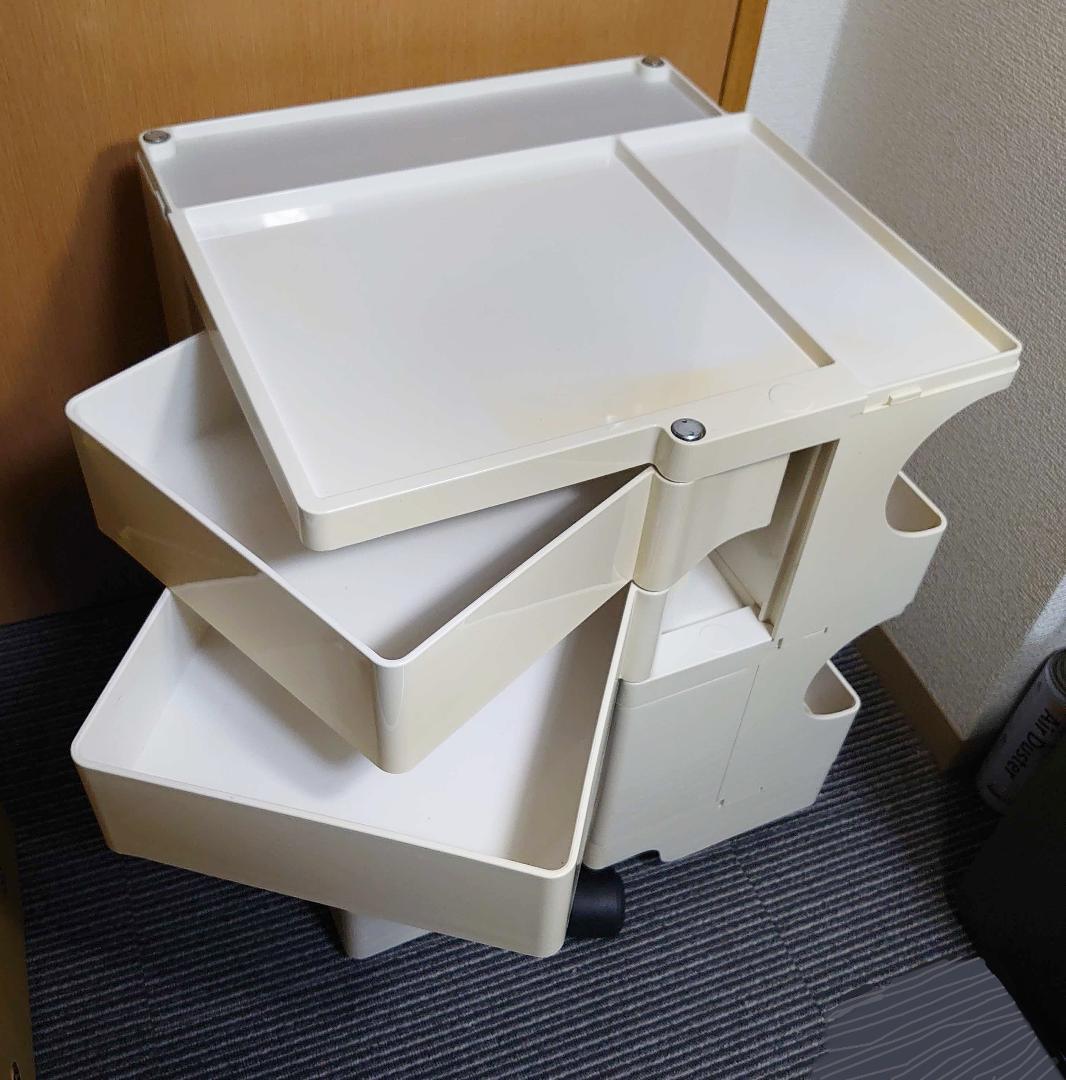 ボビーワゴン｜BOBY Wagon｜2段トレイ｜B-LINE 正規品｜ホワイト