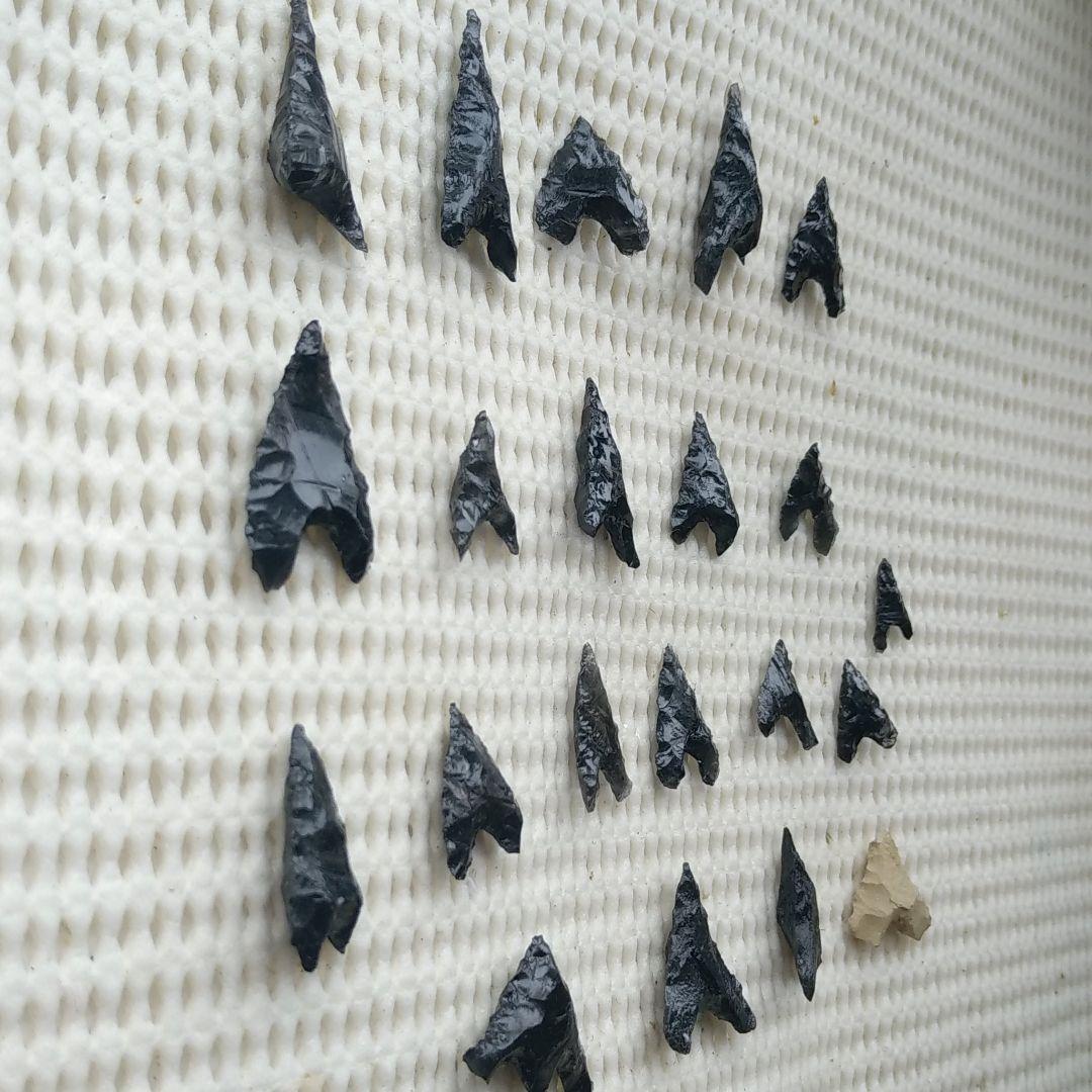 ハート ハート♡な 石器　 292 石鏃　黒曜石　サヌカイト　頁岩