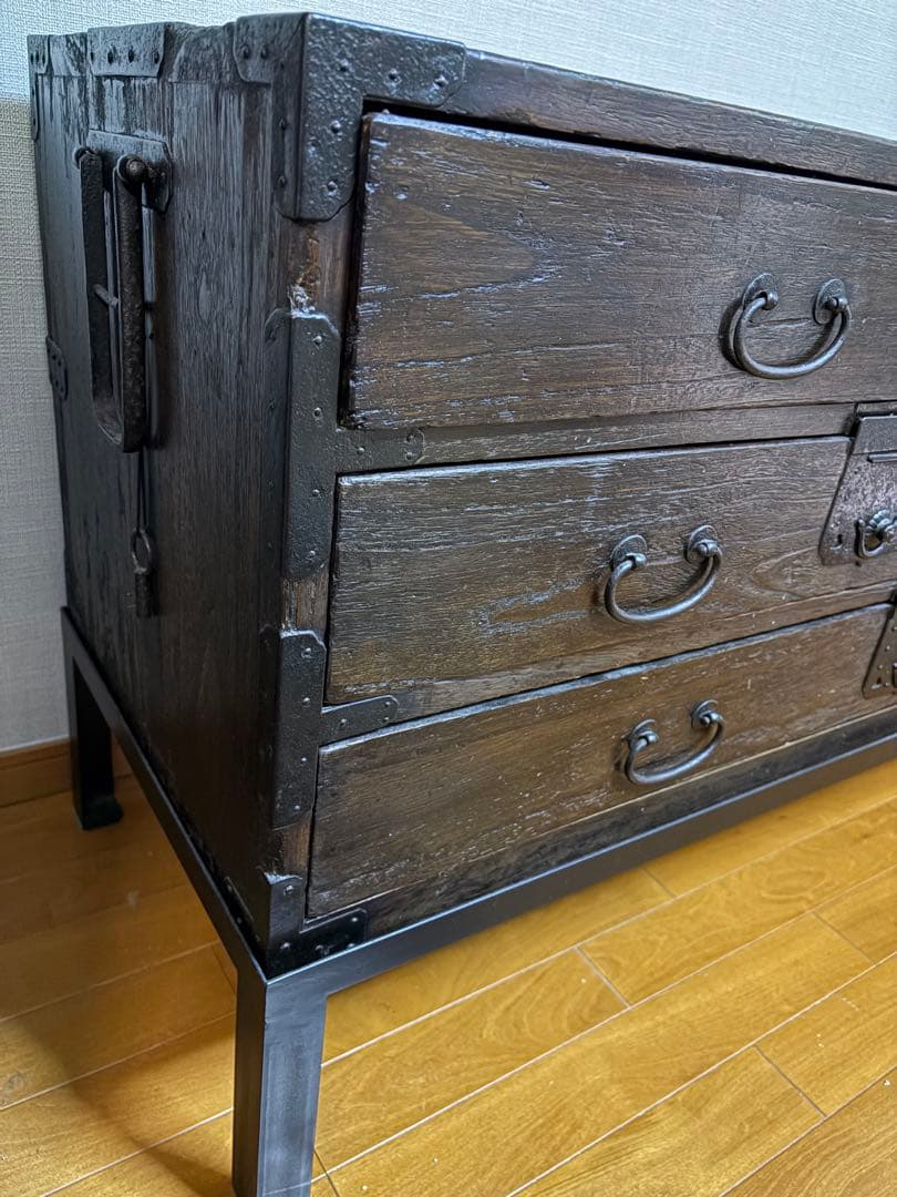 アンティーク　和箪笥　刀箪笥　時代箪笥　脚付
