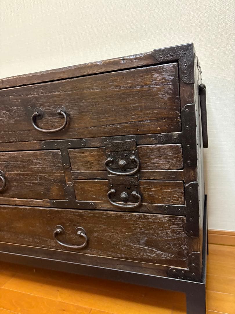 アンティーク　和箪笥　刀箪笥　時代箪笥　脚付