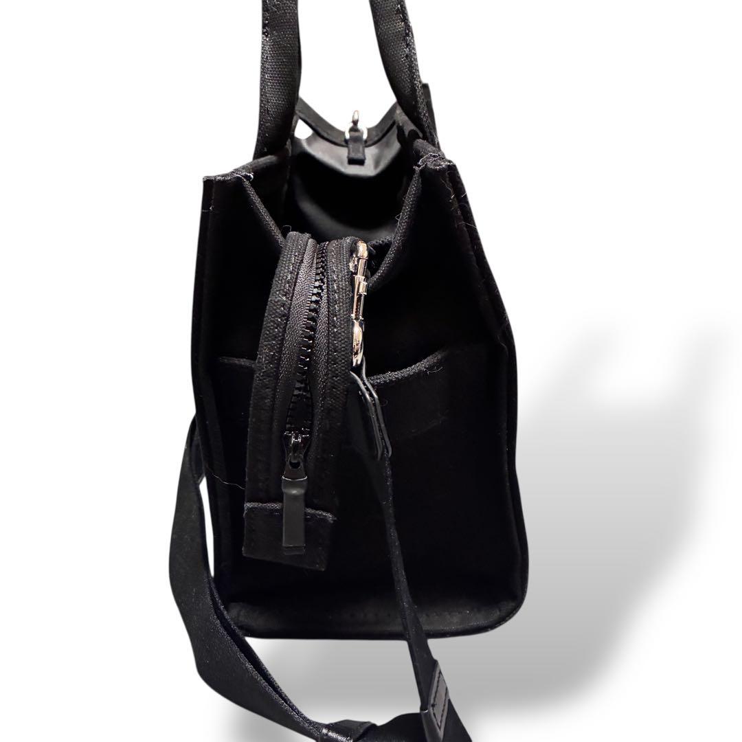 極美品　マークジェイコブズ　2way ショルダーバッグ　ブラック　キャンバス