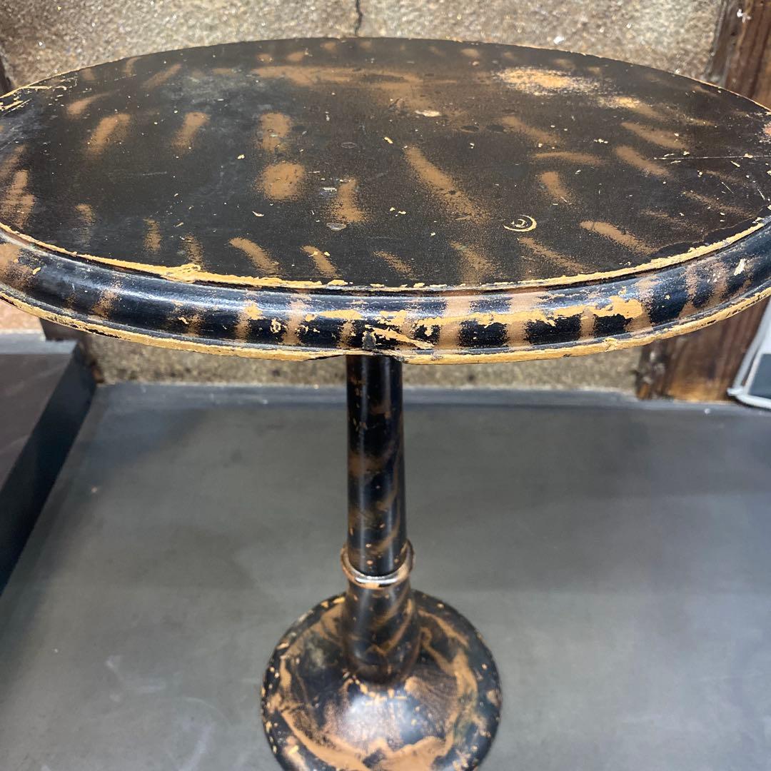 ヴィンテージ 1950’s 木製楕円形テーブル 約43cm 高さ