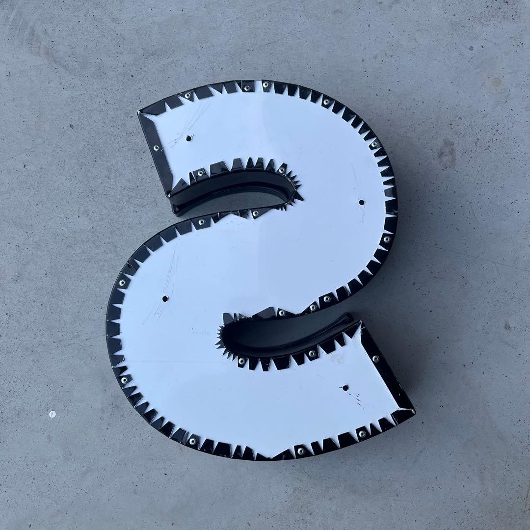 S 看板 アルファベット レターサイン 文字 アメリカ ビンテージ アンティーク