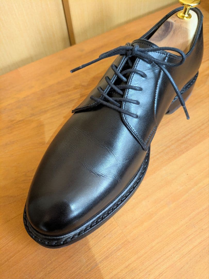 【Jalan Sriwijaya】外羽根プレーントゥ ブラック ダイナイトソール