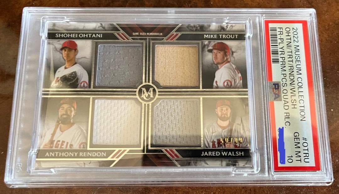 ゲームセンター・ゲームカード OHTANI/TROUT/RENDON/WALSH RELICS