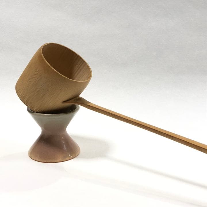 【茶道具】萩　千切　蓋置　15代坂倉新兵衛　R-0460　お4