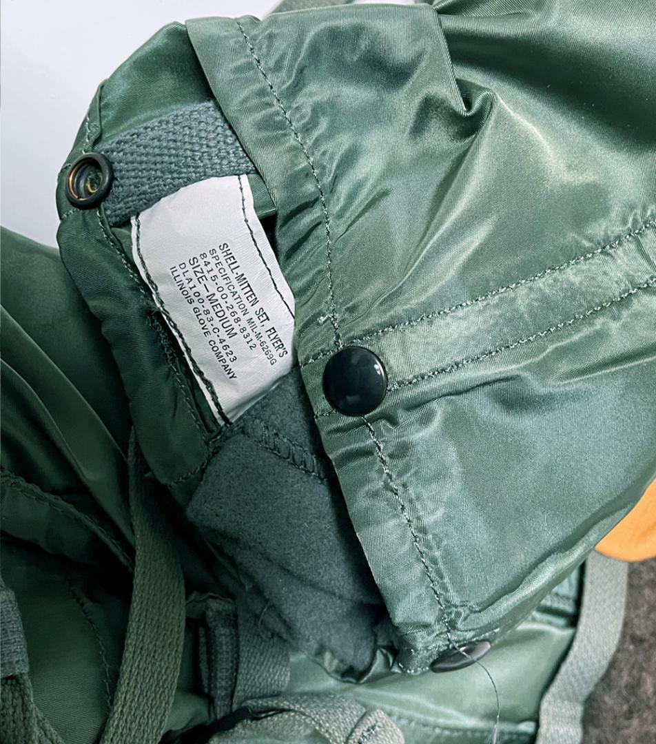 米軍実物 本革 レザー ウィンター ミトン グローブ セット ミリタリー