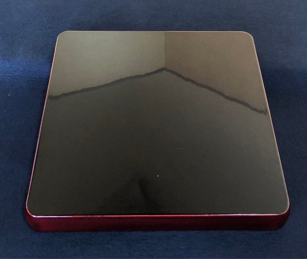 《R》春慶塗 四方膳5客 会席膳 銘々膳 隅丸 木製漆器 木箱　251216お5