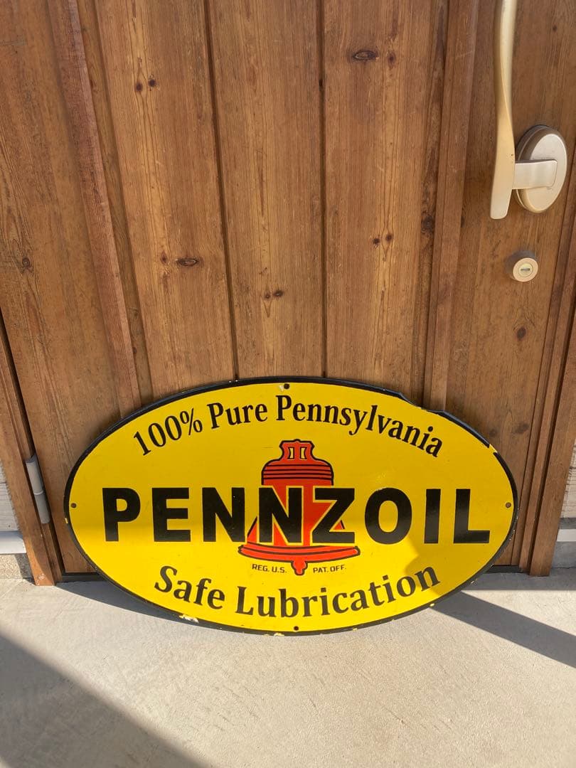 PENNZOIL ペンズオイル　ビンテージ看板