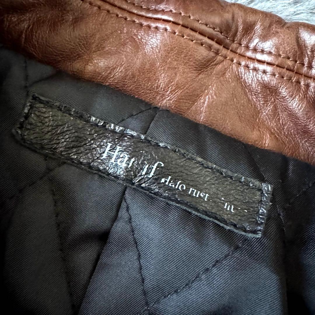 2XL Haruf ホースハイド ハーフベルテッド シングルライダース 馬革