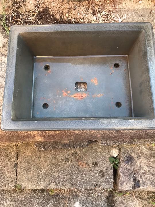 盆栽鉢 時代盆栽鉢長方鉢落款有山野草植木鉢