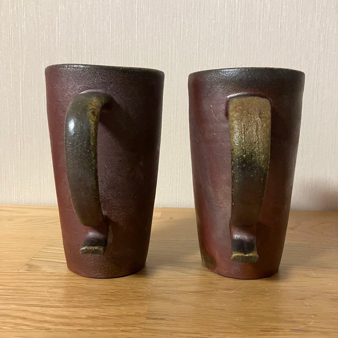 備前焼　ペア　マグカップ　※