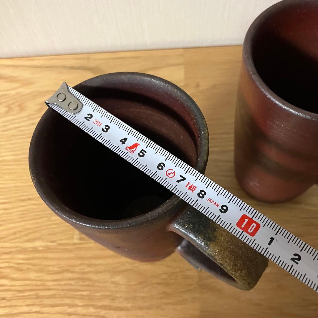 備前焼　ペア　マグカップ　※