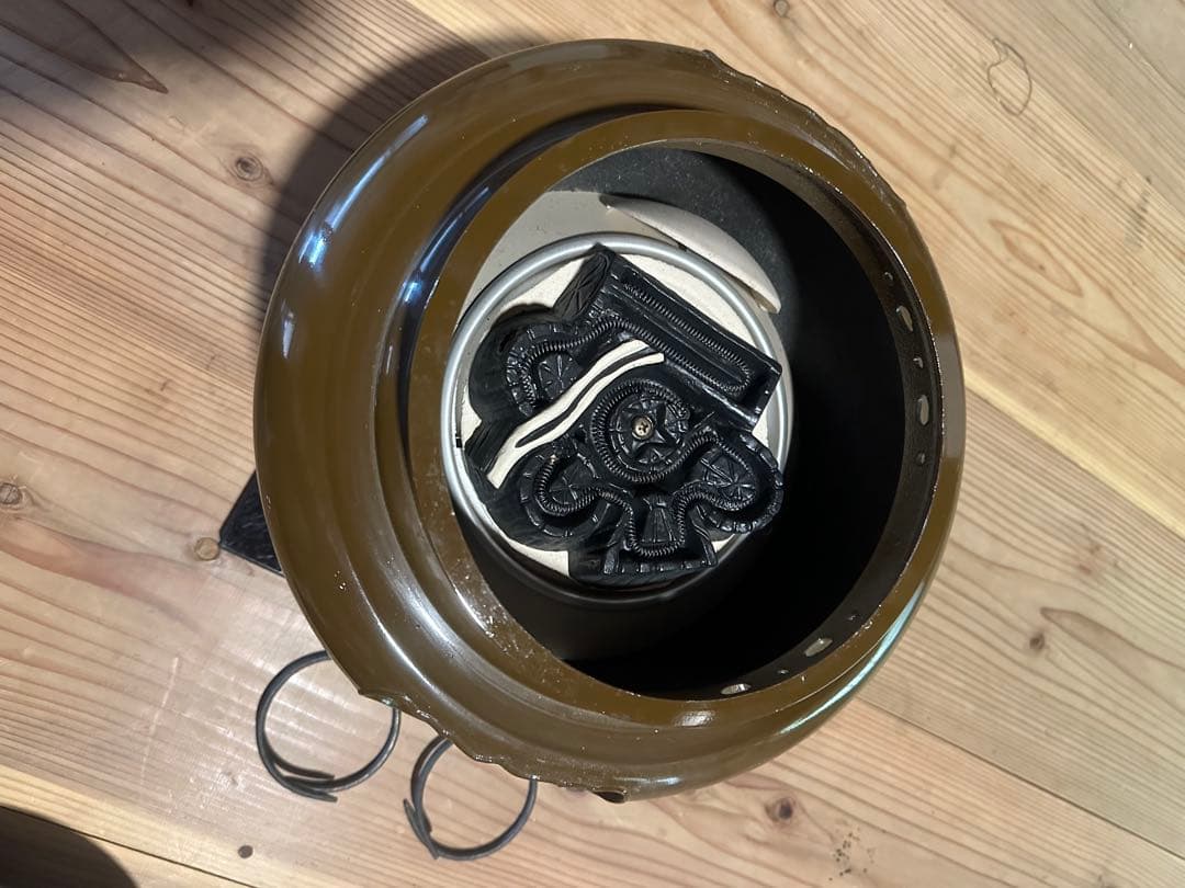 しきの釜　野々田商店 風炉 一体型 炭型電熱器 100V 410VA