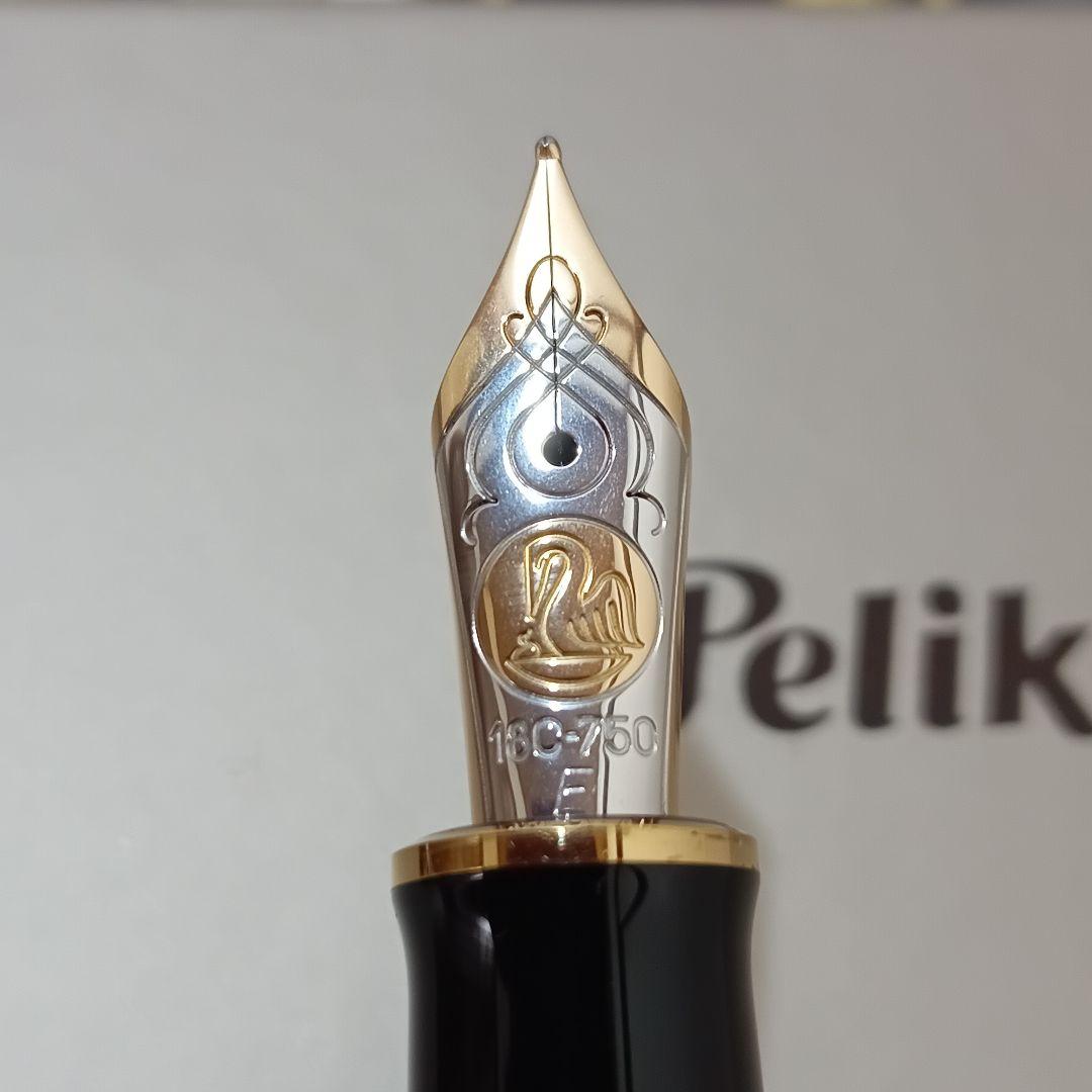 10-1　専用　Pelikan 万年筆 スーべレーン M800 緑縞 F 18k