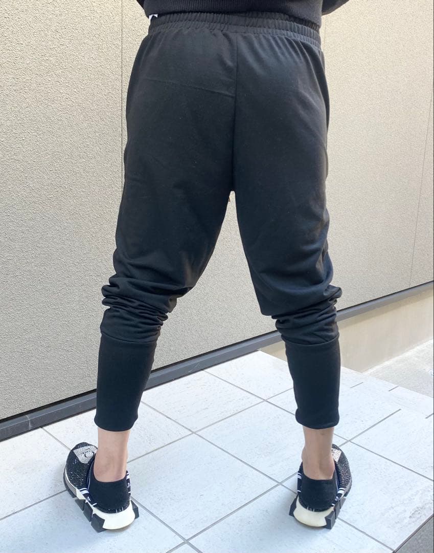 サルエル風 パンツ 黒 ブラック スキニー ストレッチ 検 GACKT