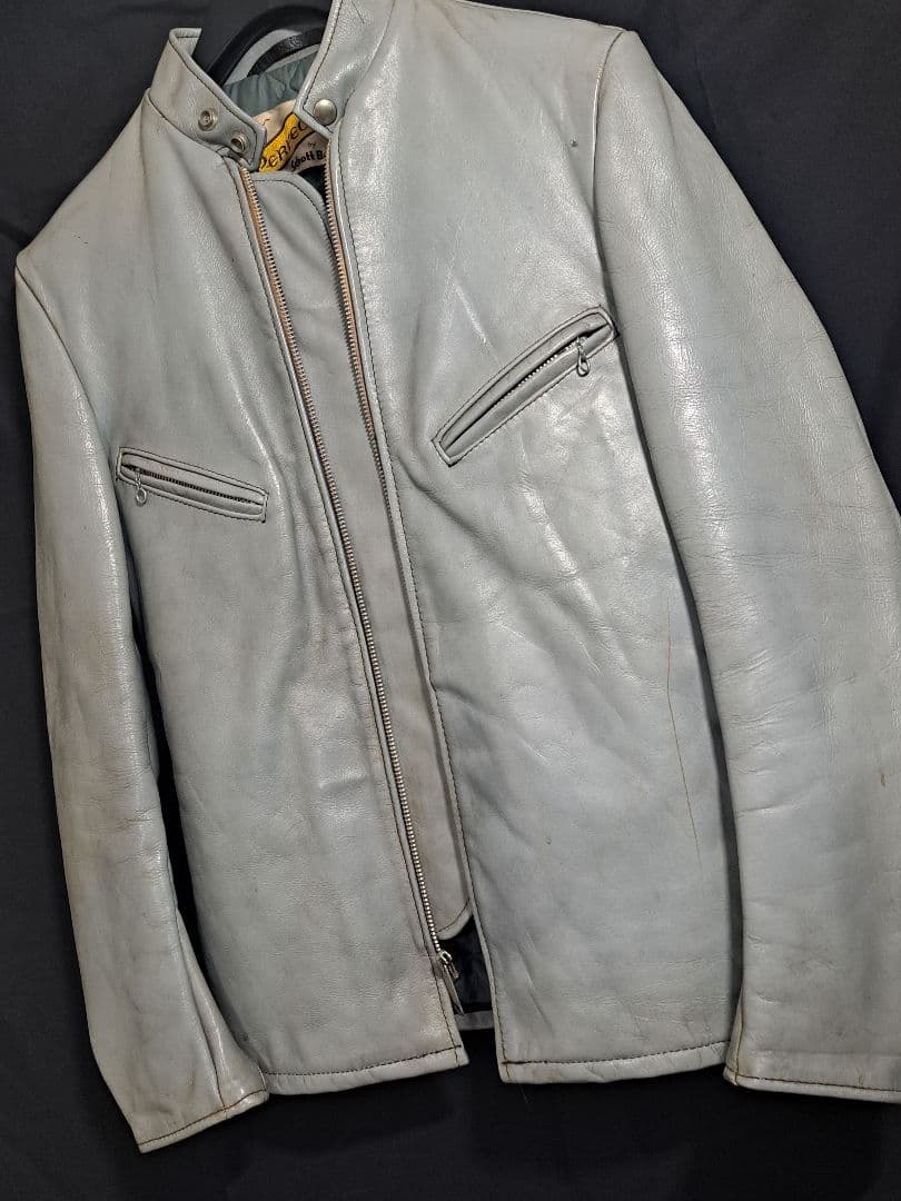 60s 70s schott 641 牛タグ シングルライダース レアカラー