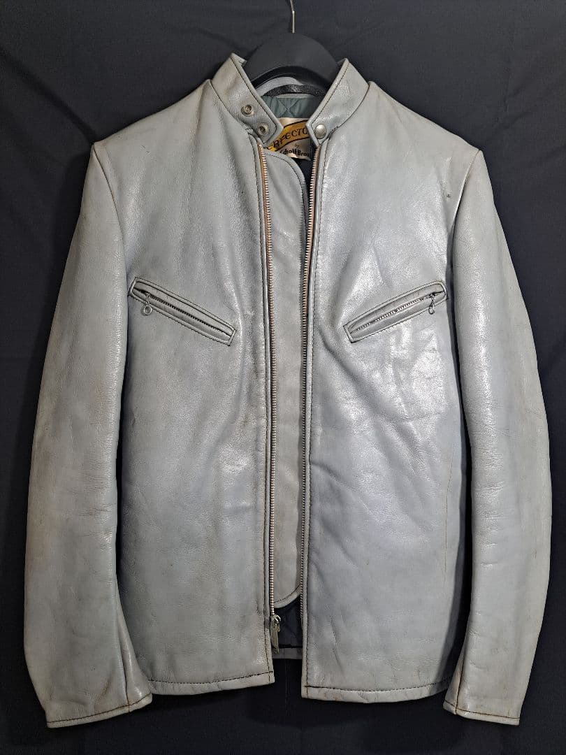 60s 70s schott 641 牛タグ シングルライダース レアカラー