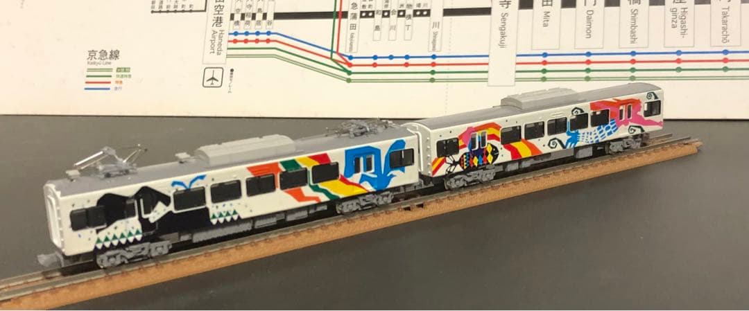 管理番号1583 Nゲージ 京急2000形 さわやかギャラリー号GM製8両セット