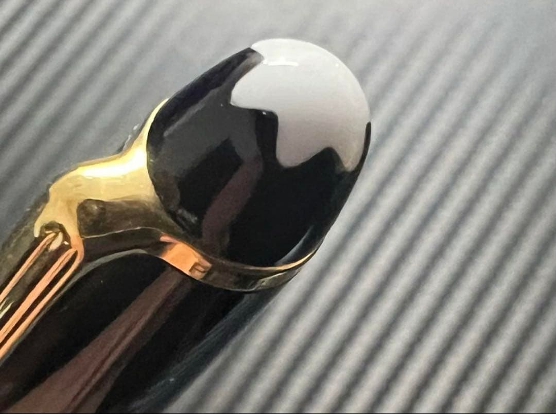 モンブラン 144 万年筆 M 中字 ブラック 中白 美品 14金ニブ