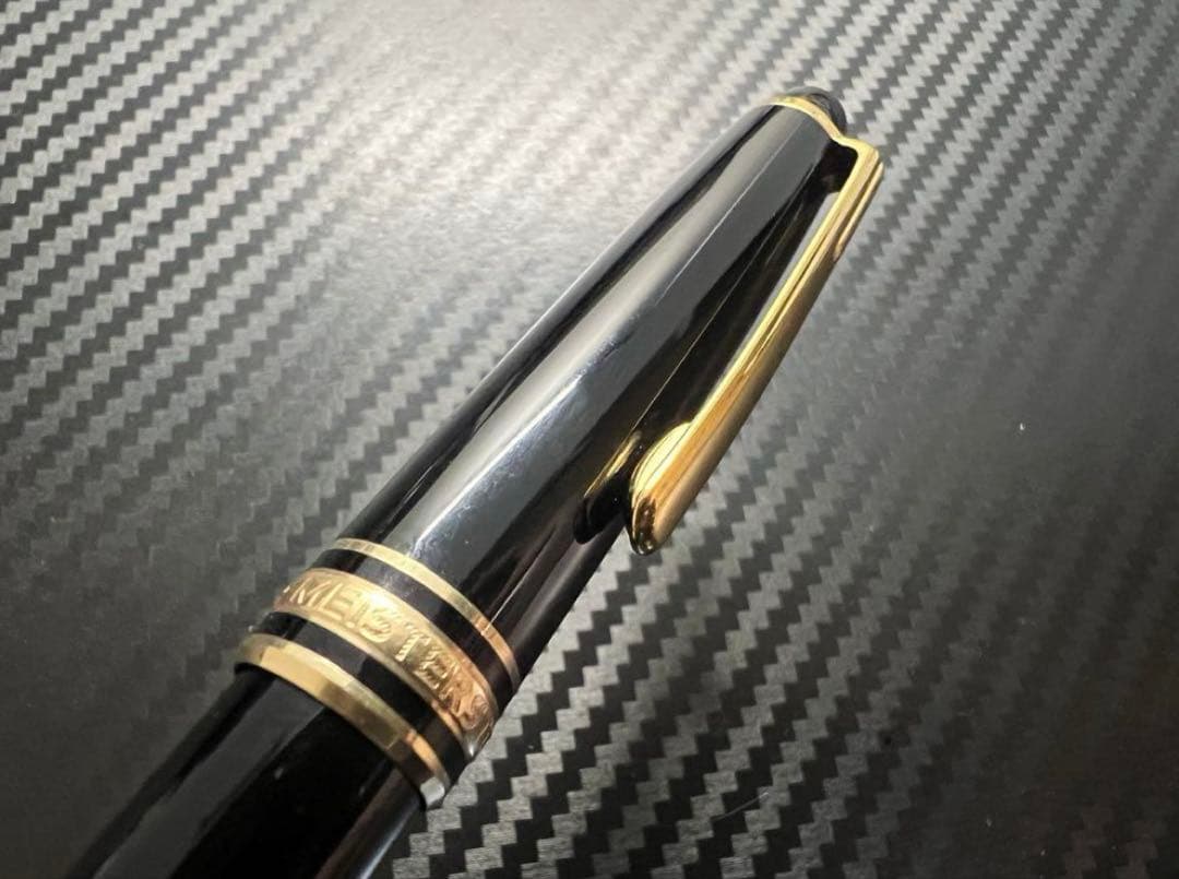 モンブラン 144 万年筆 M 中字 ブラック 中白 美品 14金ニブ