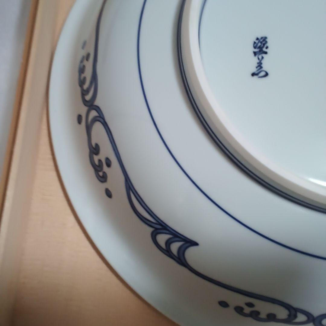 有田焼　源右衛門　蟹　染付蟹絵　特大　大皿　飾り皿　鉢　お正月