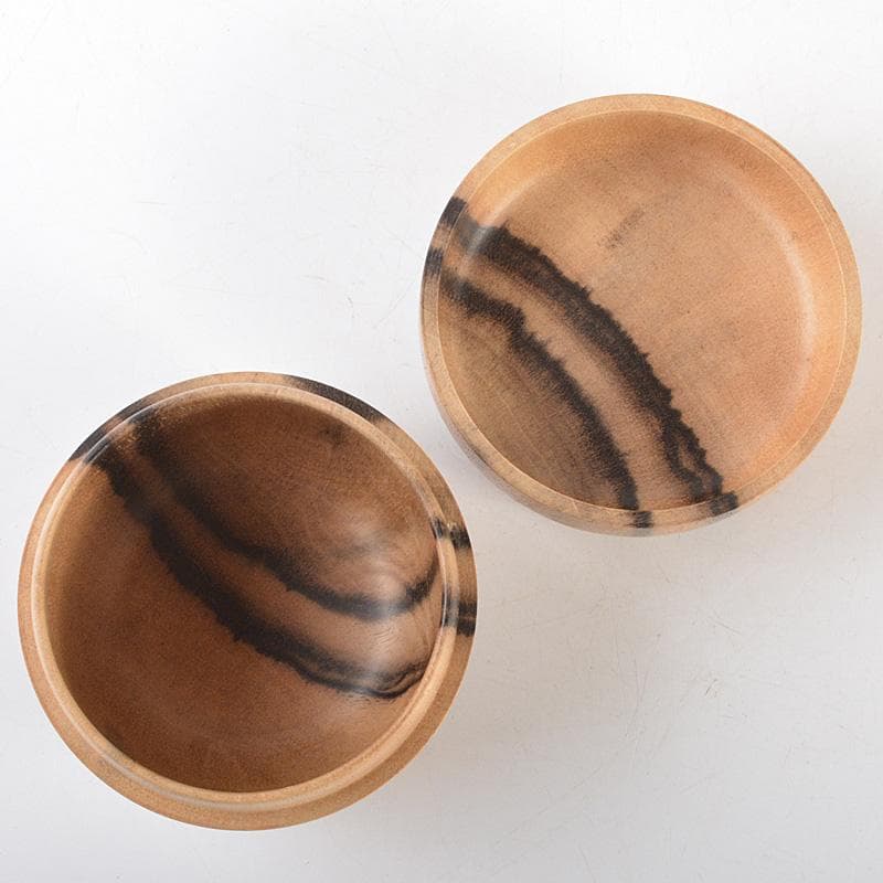 茶道具　百福作　黒柿製　棗　箱付　C　R7316