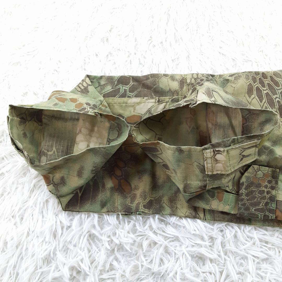 美品◎コンバットシャツ タクティカルパンツ セットアップ 迷彩柄 カモフラ柄