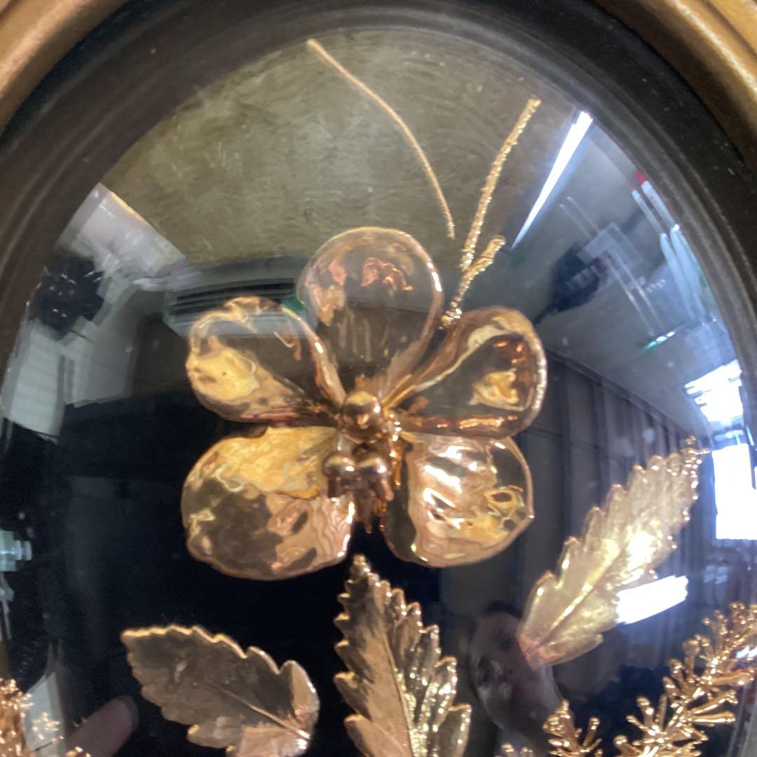 ビンテージ　ハワイ　壁飾り　リアル　ハワイアン　フラワー　リーブス　（お53）