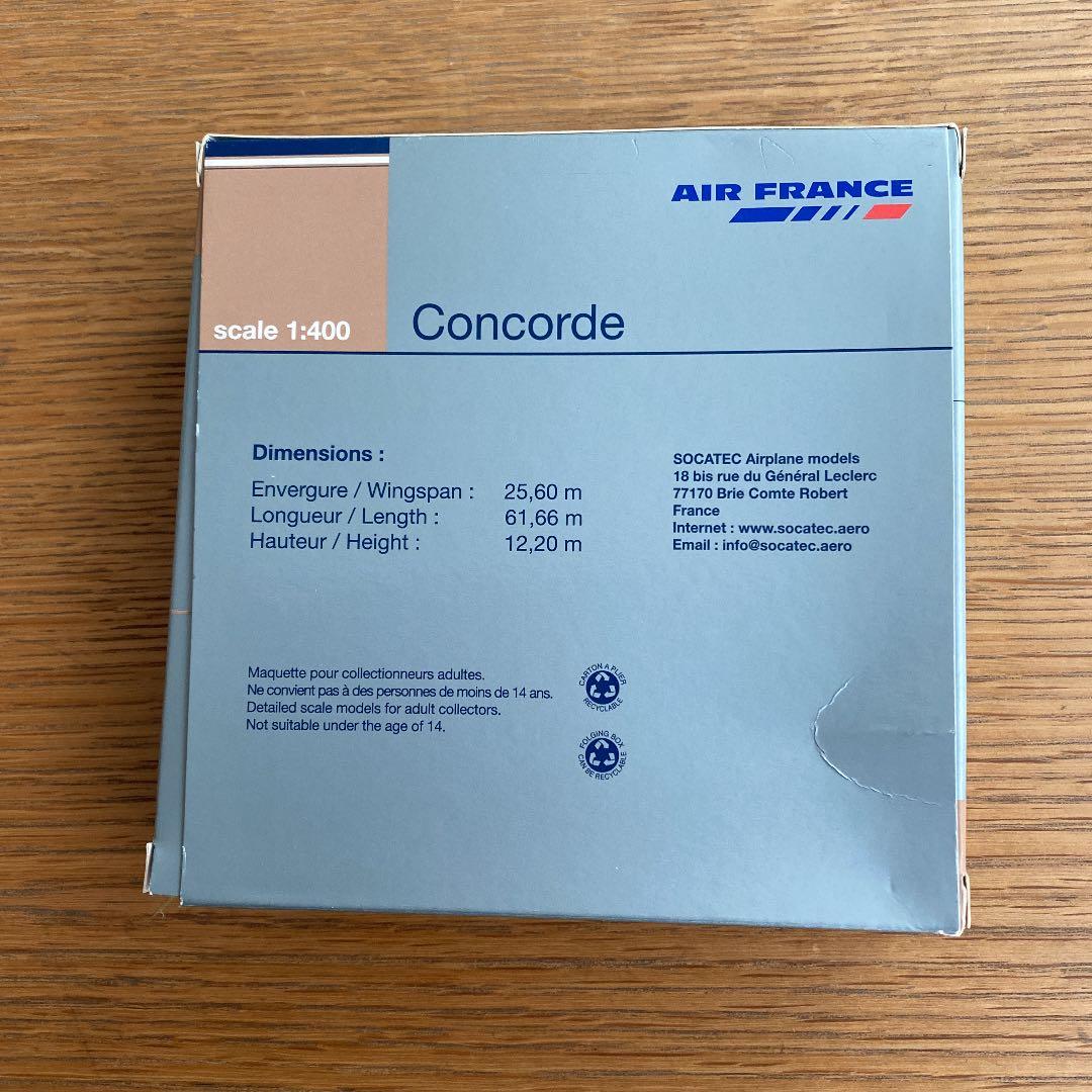 1/400 SOCATEC製ダイキャストモデル/ エールフランス /コンコルド