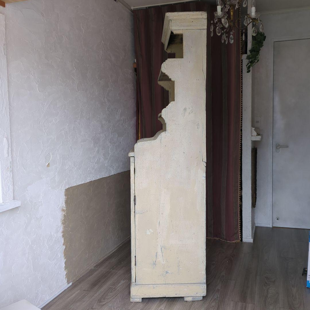 フランスアンティークキャビネット19世紀 シャビー