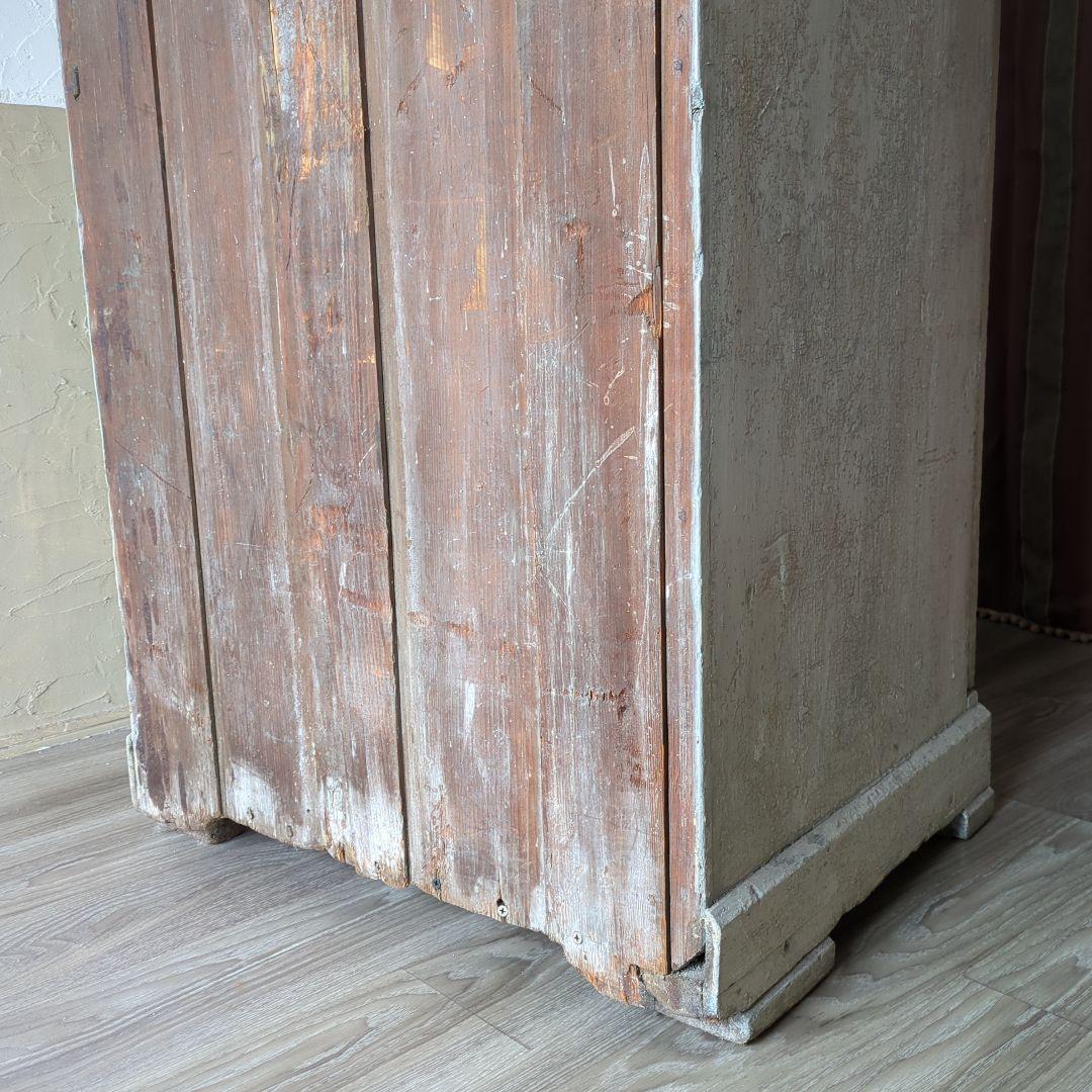 フランスアンティークキャビネット19世紀 シャビー