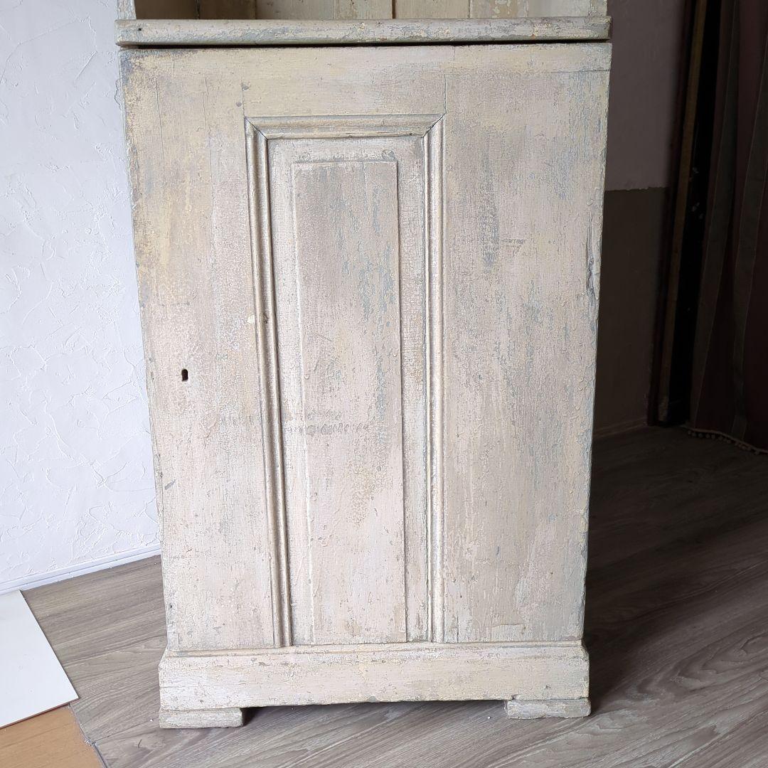 フランスアンティークキャビネット19世紀 シャビー