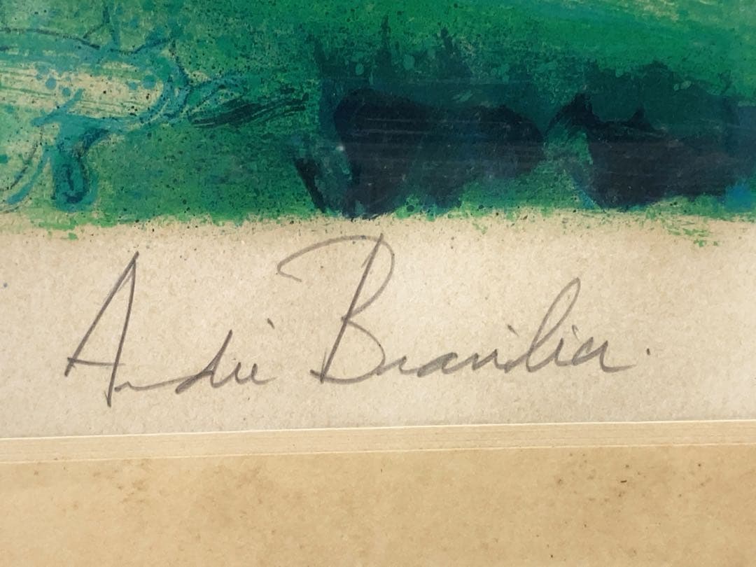 アンドレ・ブラジリエ　春の乗馬　リトグラフ　87/150