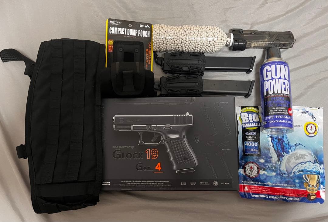 【美品】マルイ Glock 19 Gen 4 エアソフトガン セット