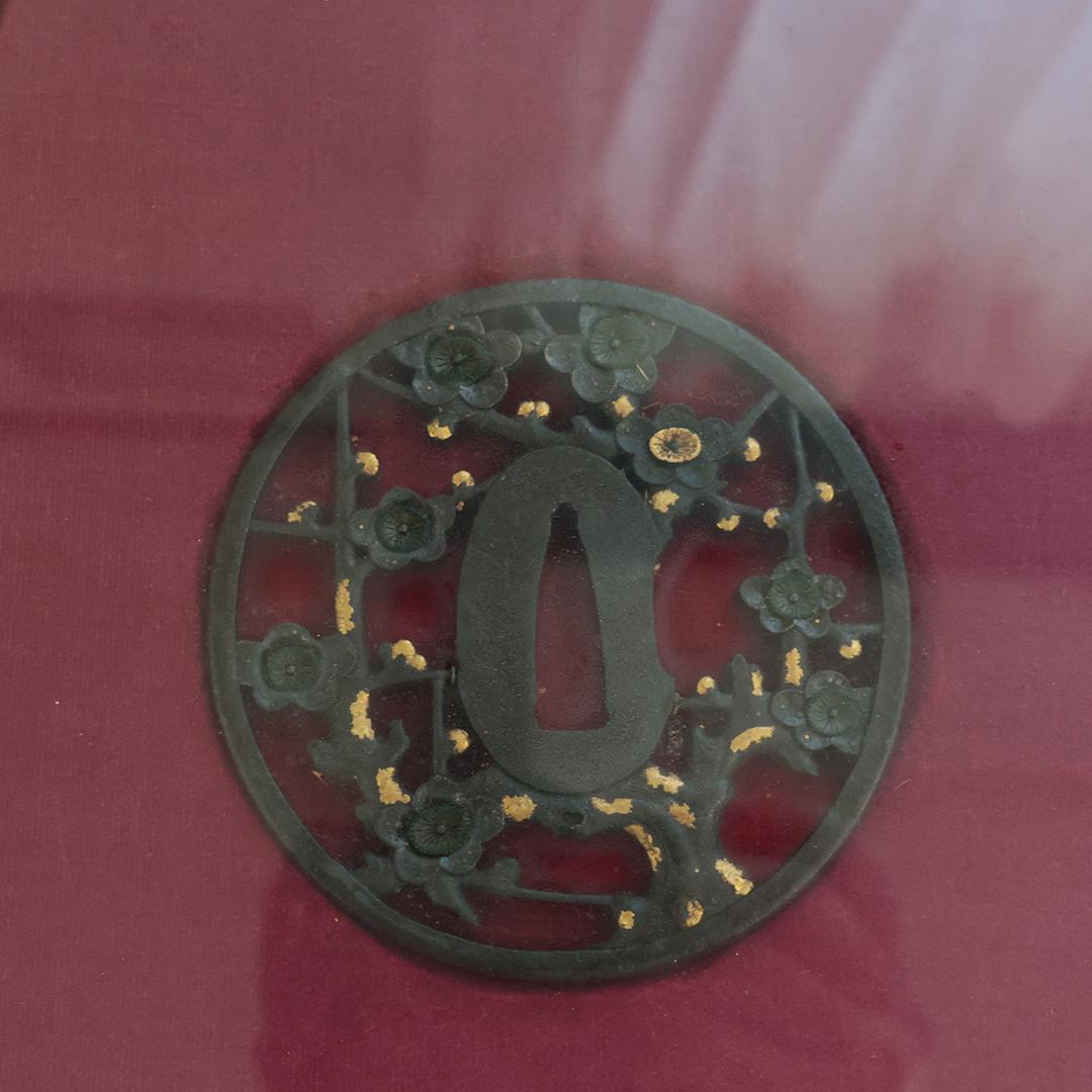 【最終値下げ】日本刀装具（鍔）5点セット（ケース付き）