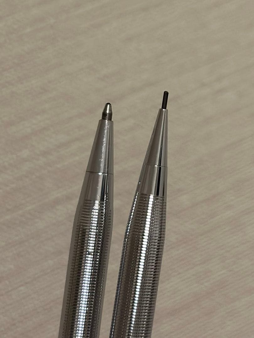 ヴィンテージ CROSS ボールペン 回転繰り出し式ペンシル セット 青リフィル