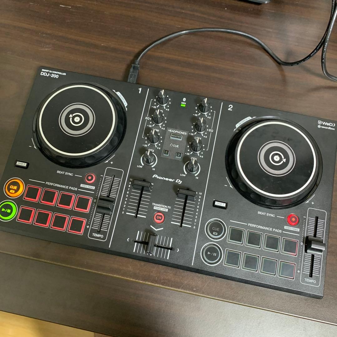 Pioneer DDJ-200 DJコントローラー　スプリットケーブル付き